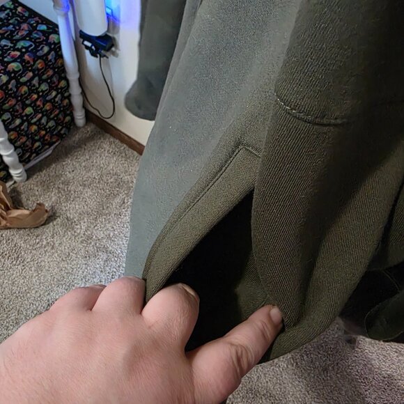 Torrid Olive Green Sweatshirt Jacket - Picture 3 of 4